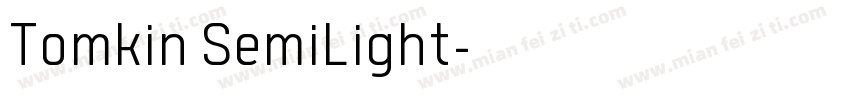 Tomkin SemiLight字体转换